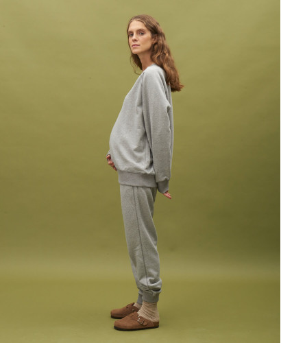 pantalon de jogging femme special maternite gris femme