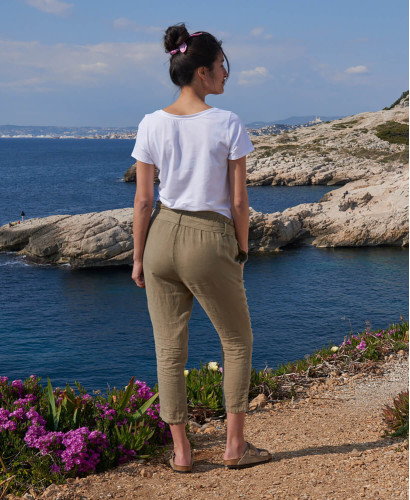 Pantalon Femme Enceinte & Post-partum Lin Charlotte l Mode Ethique